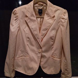 NWOT GAP Yellow w/White Stripe, Long Sleeves, Lined Blazer Women's Size 16